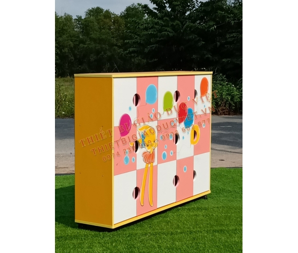 Tủ kệ gỗ mầm non - 21