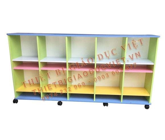 Tủ kệ gỗ mầm non - 23