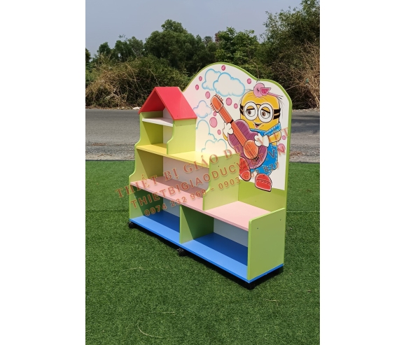 Tủ kệ gỗ mầm non - 35