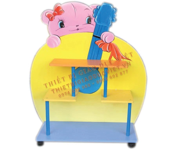 Tủ kệ gỗ mầm non - 33