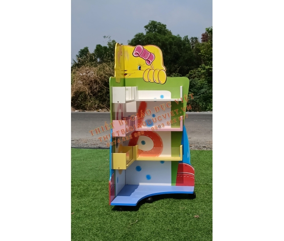 Tủ kệ gỗ mầm non - 40