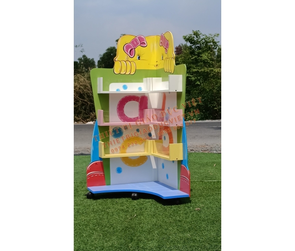 Tủ kệ gỗ mầm non - 40