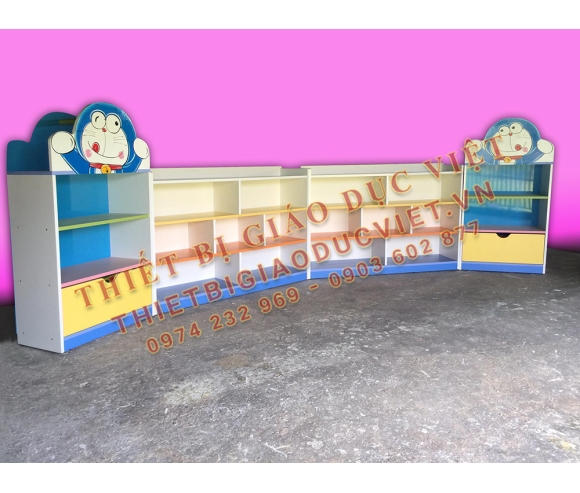 Tủ kệ gỗ mầm non - 43