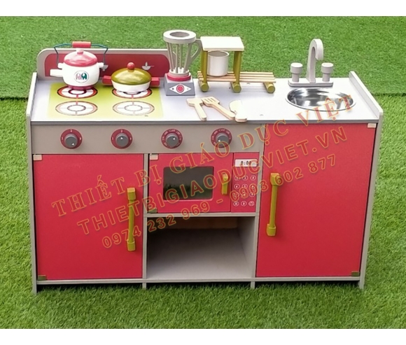 Tủ kệ gỗ mầm non - 54