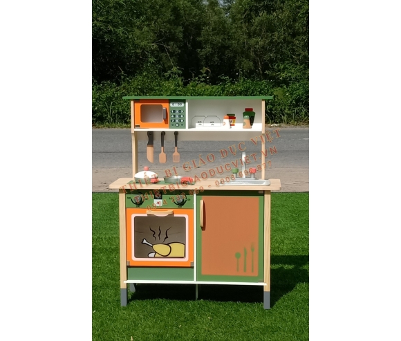 Tủ kệ gỗ mầm non - 55