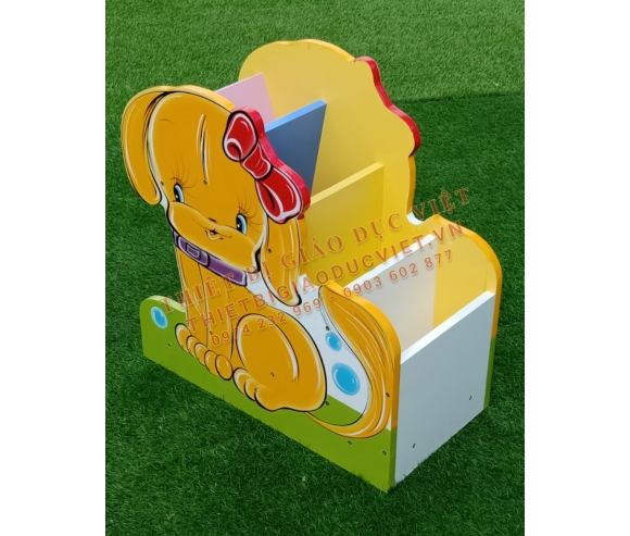 Tủ kệ gỗ mầm non - 77