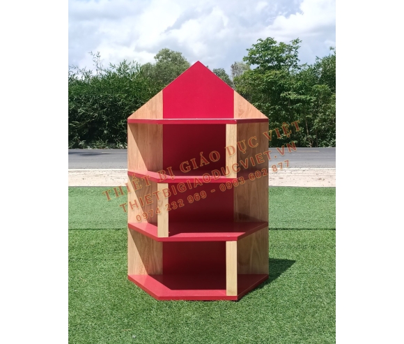 Tủ kệ gỗ mầm non - 37